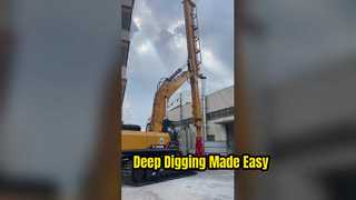 স্যানি এক্সকাভেটরদের জন্য ক্ল্যামশেল বাকেট গ্র্যাপল সহ এক্সকাভেটর টেলিস্কোপিক ডিপার আর্ম