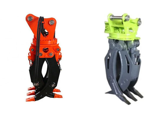 ৩৬০ ডিগ্রি ঘূর্ণন কোণ হাইড্রোলিক গ্র্যাপল কম রক্ষণাবেক্ষণ উচ্চতর কর্মক্ষমতা