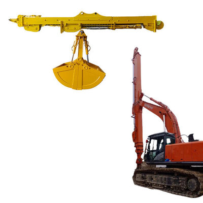 BS900E গভীর বেসমেন্ট খননের জন্য এক্সক্যাভেটর মাউন্ট টেলিস্কোপিক আর্ম 3 বিভাগ