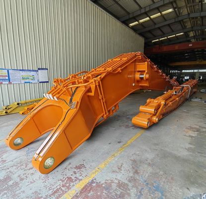 Q690D Excavator Long Reach Boom With Bucket Cylinder For Unloading Sand. Q690D এক্সক্যাভেটর লং রিচ বুম বালতি সিলিন্ডার সহ বালির আনলোডের জন্য