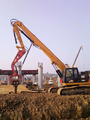 Excavator Mounted Sheet Pile Driver Long Reach Arm, Excavator Pile Boom Arm (খাপনকারী মাউন্ট করা শীট পিল ড্রাইভার লং রিচ আর্ম, খাপনকারী পিল বুম আর্ম)