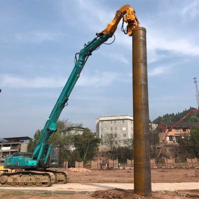 ই এম এক্সক্যাভেটর পিল ড্রাইভিং বুম আর্ম কম্পনীয় পিল হ্যামার সংযুক্তি