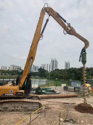 কাস্টমাইজড রঙ এক্সক্যাভেটর পিল ড্রাইভিং বুম আর্ম হ্যামার অগার সংযুক্তি সহ