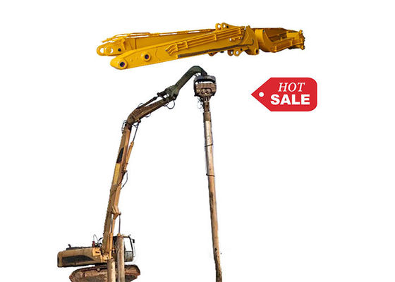 24M উচ্চ পিল উচ্চতা Excavator Piling Arm Long Reach For Cat হিটাচি কমাতু