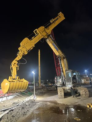 ভারী দায়িত্ব Excavator প্রসারিত বাহু, দীর্ঘ পরিধি টেলিস্কোপিক বুম খনন জন্য