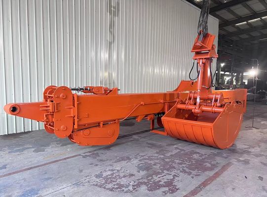 Top 1 Telescopic Boom for Excavator Dipper Arm Telescopic Arm With Clamshell Bucket