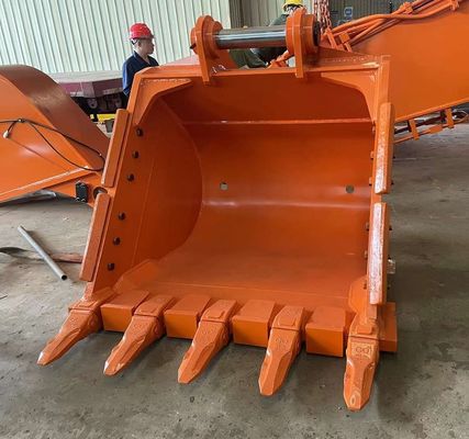 নির্মাণ ধ্বংস কাজ জন্য অপ্টিমাইজড দাঁত নকশা Excavator রক বালতি