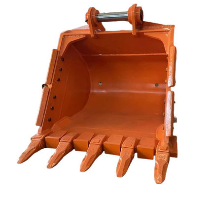 নির্মাণ ধ্বংস কাজ জন্য অপ্টিমাইজড দাঁত নকশা Excavator রক বালতি