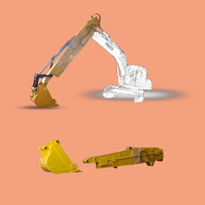 Q355B Excavator Telescopic Boom Dipper Arm Long Reach Wear Resistant (খাপ খাওয়ার যন্ত্রের জন্য টেলিস্কোপিক বুম ডিপার আর্ম)
