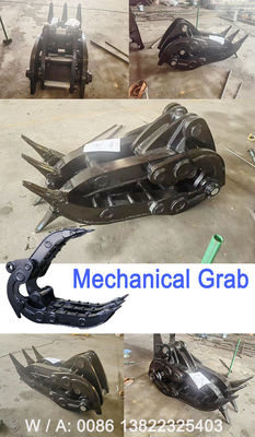 1 টন - 65 টন Excavator যান্ত্রিক গ্রিপল পাথর কাঠ grabbing জন্য
