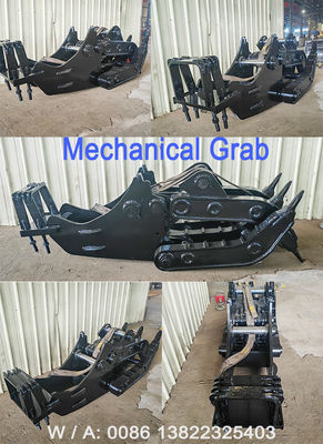 1 টন - 65 টন Excavator যান্ত্রিক গ্রিপল পাথর কাঠ grabbing জন্য