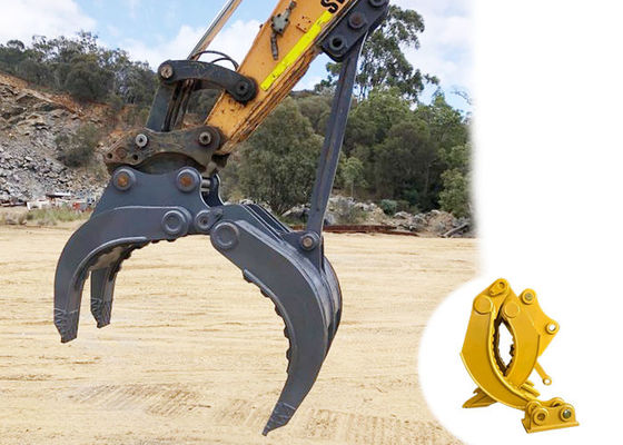 দীর্ঘ জীবনকাল CAT HITACHI KOMATSU খননকারীর জন্য যান্ত্রিক গ্রিপ