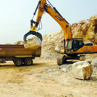 ৩৬০ ডিগ্রী ঘূর্ণন কোণ হাইড্রোলিক গ্র্যাপল ২ সিলিন্ডার সহ, প্রস্তুতকারকের পরিষেবা উপলব্ধ