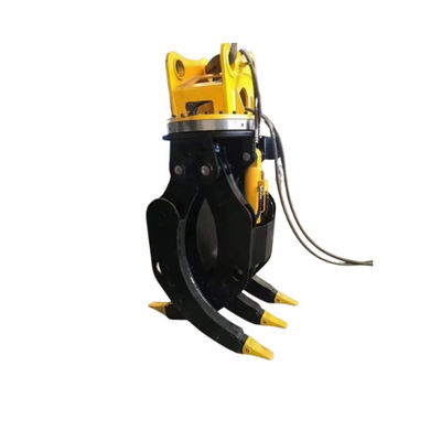 360 ডিগ্রী ঘূর্ণন কোণ কম রক্ষণাবেক্ষণ এবং হ্যান্ডলিং জন্য জলবাহী গ্র্যাপল কমলা