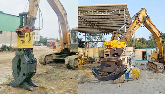 1-55 টন এক্সক্যাভারের জন্য ই এম হাইড্রোলিক রোটারি গ্র্যাপল