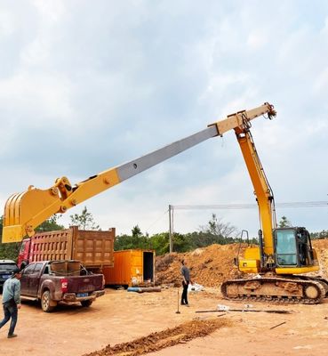এক্সক্যাভেটর / এক্সক্যাভেটর প্রসারিত বুম আর্ম জন্য দুই বিভাগ টেলিস্কোপিক বুম
