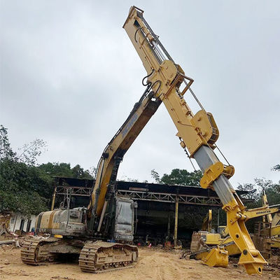Excavator টেলিস্কোপিক আর্ম সঙ্গে Clamshell বালতি ঘর ভিত্তি খনন জন্য