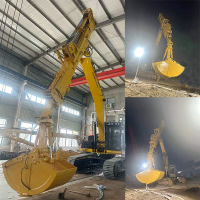 Excavator জন্য স্লাইডিং dipper বুম তিন বিভাগ খনন গভীরতা 20m 25m পৌঁছানোর