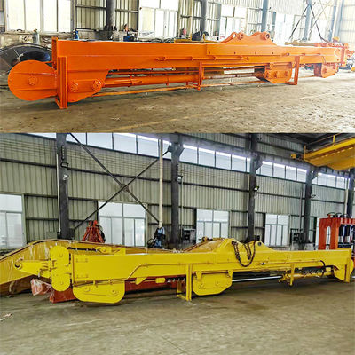 Excavator জন্য স্লাইডিং dipper বুম তিন বিভাগ খনন গভীরতা 20m 25m পৌঁছানোর