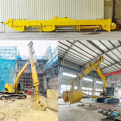 খননকারীর জন্য গ্র্যাপল ক্লিমশেল বালতি সহ টেলিস্কোপিক আর্ম
