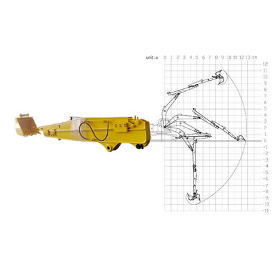 বিড়ালের জন্য গভীর খননের জন্য খননকারী স্লাইডিং বুম আর্ম হিটাচি কোমাটসু কাতো
