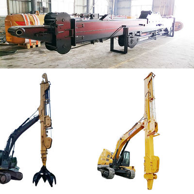 Excavator Long Reach Stick Boom And Arm With Clamshell Bucket With Teeth (খাঁচাগার দীর্ঘ পরিসরে লাঠি বুম এবং আর্ম সঙ্গে clamshell বালতি দাঁত সঙ্গে)