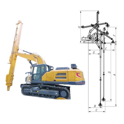 শীর্ষ ১ BS900E খননকারী টেলিস্কোপিক বাহু টেলিস্কোপিক ডিপার খননকারীর জন্য