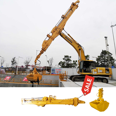 Top 1 Telescopic Boom for Excavator Dipper Arm Telescopic Arm With Clamshell Bucket