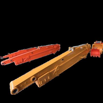 ZH OEM কাস্টমাইজড Q355B 8M 10M 11M 12M Excavator Long Reach Arm Long Reach Excavator Boom Excavator স্লাইডিং আর্ম নদী ড্রেজিং এবং পরিষ্কারের জন্য