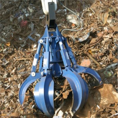 Excavator Grab 5/4 Claws Bucket Orange Peel Grapple Scrap Metal for for Excavator10ton to 12ton যন্ত্রপাতি সংযুক্তি