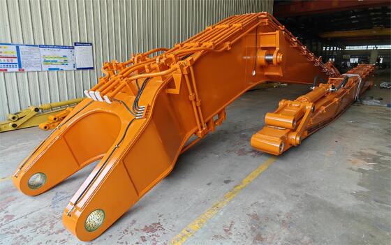 খননকারী লম্বা পৌঁছানোর বুম এবং আর্ম ১৪এম বর্ধিত বুম আর্ম PC120 DH225 CAT320 এর জন্য