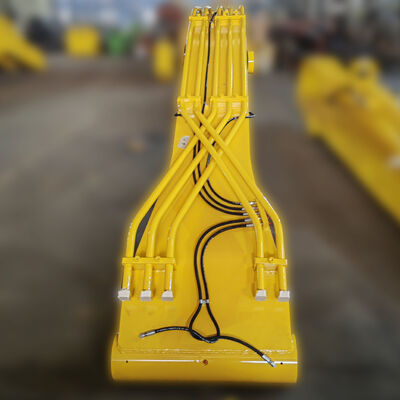 Long-Reach Excavator Arm with Heavy-Duty Stone Grab — Optimal Solution for River Embankment & Dam Works