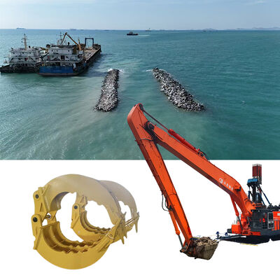 ভারী দায়িত্ব পাথর গ্রিপ সঙ্গে দীর্ঘ-প্রসারিত খননকারী বাহু নদী বাঁধ এবং বাঁধ কাজ জন্য সর্বোত্তম সমাধান